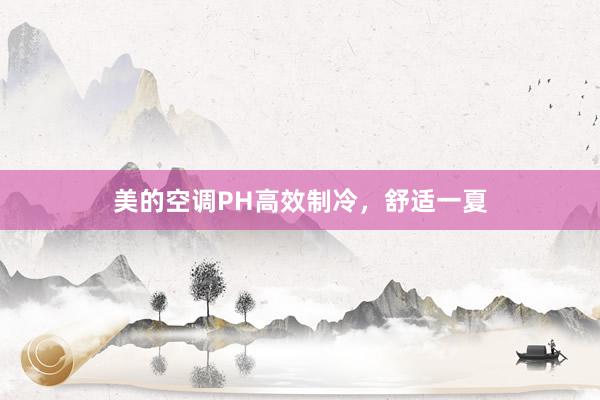 美的空调PH高效制冷，舒适一夏